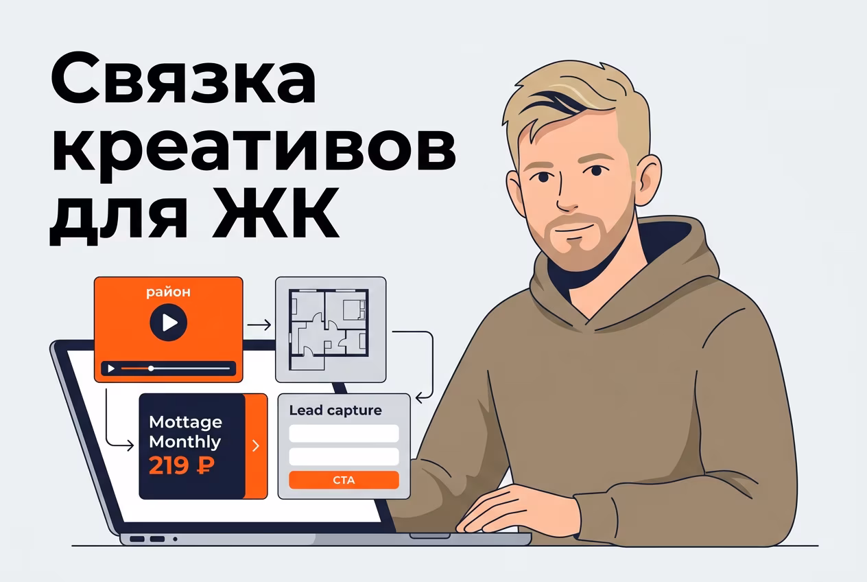 Связка рекламных креативов для жилого комплекса ВКонтакте